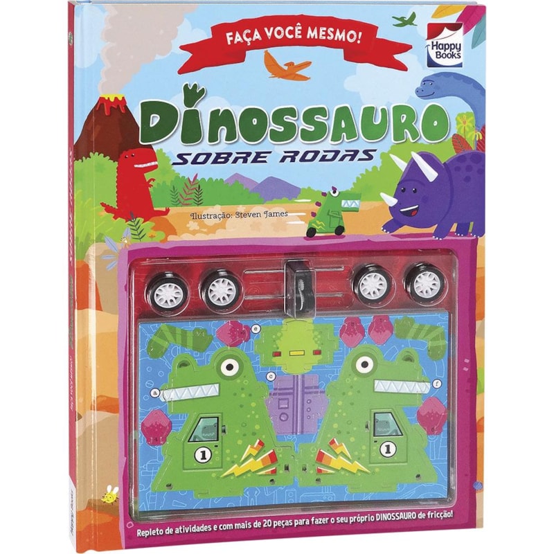 FAÇA VOCÊ MESMO! DINOSSAURO SOBRE RODAS