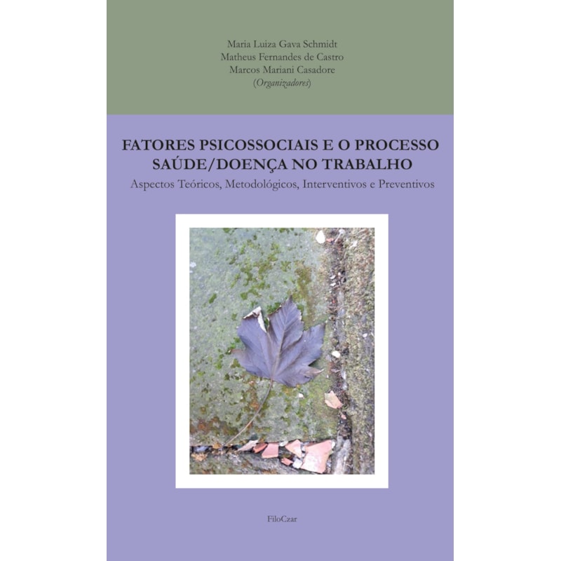FATORES PSICOSSOCIAIS E O PROCESSO SAÚDE/DOENÇA NO TRABALHO: ASPECTOS TEÓRICOS, METODOLÓGICOS, INTERVENTIVOS E PREVENTIVOS