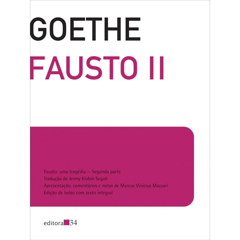 FAUSTO II: EDIÇÃO DE BOLSO