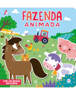 FAZENDA ANIMADA - LIVRO COM ADESIVOS REUTILIZÁVEIS