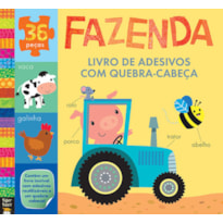 FAZENDA : LIVRO DE ADESIVOS COM QUEBRA-CABEÇA