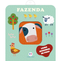 FAZENDA - LIVRO SENSORIAL DE PANO PARA BEBÊS