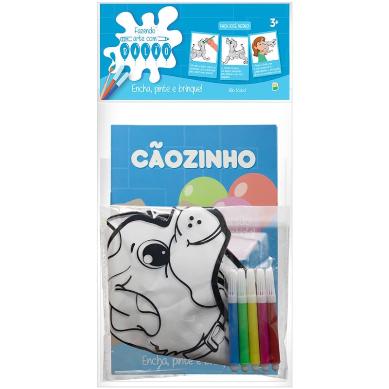 FAZENDO ARTE COM BALÃO! ATIVIDADES & COLORIR: CÃOZINHO