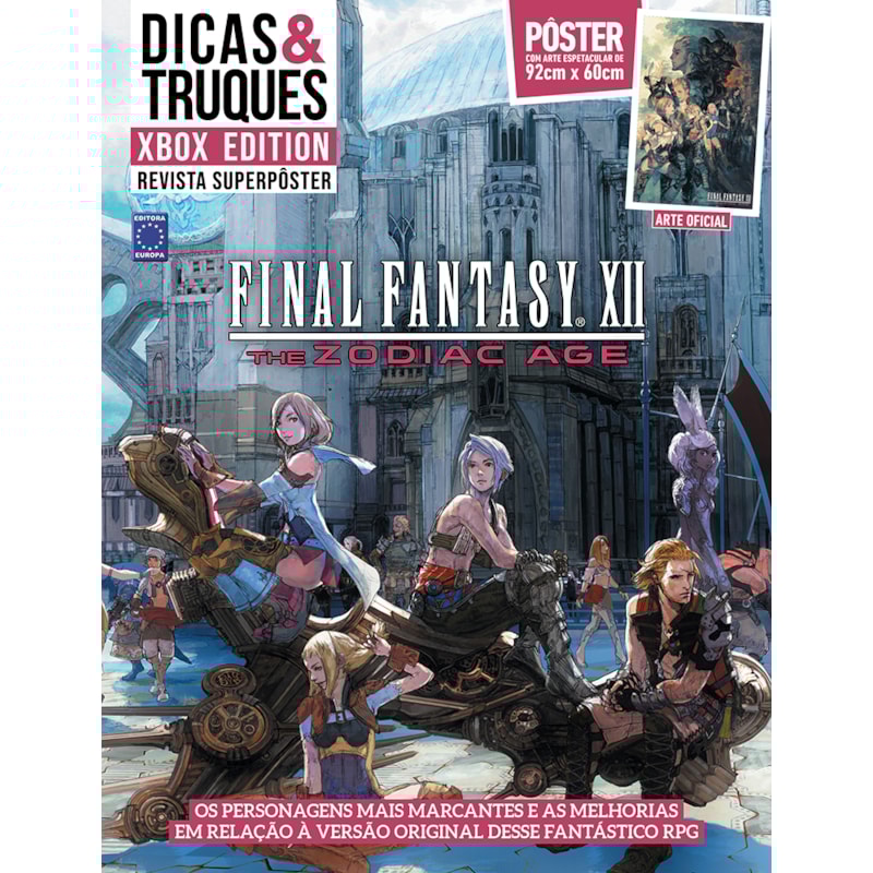FFXII: THE ZODIAC AGE - SUPERPÔSTER DICAS E TRUQUES XBOX EDITION