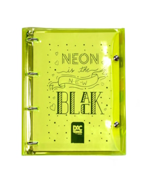 FICHÁRIO DAC NEON AMARELO COM 10 DIVISÓRIAS