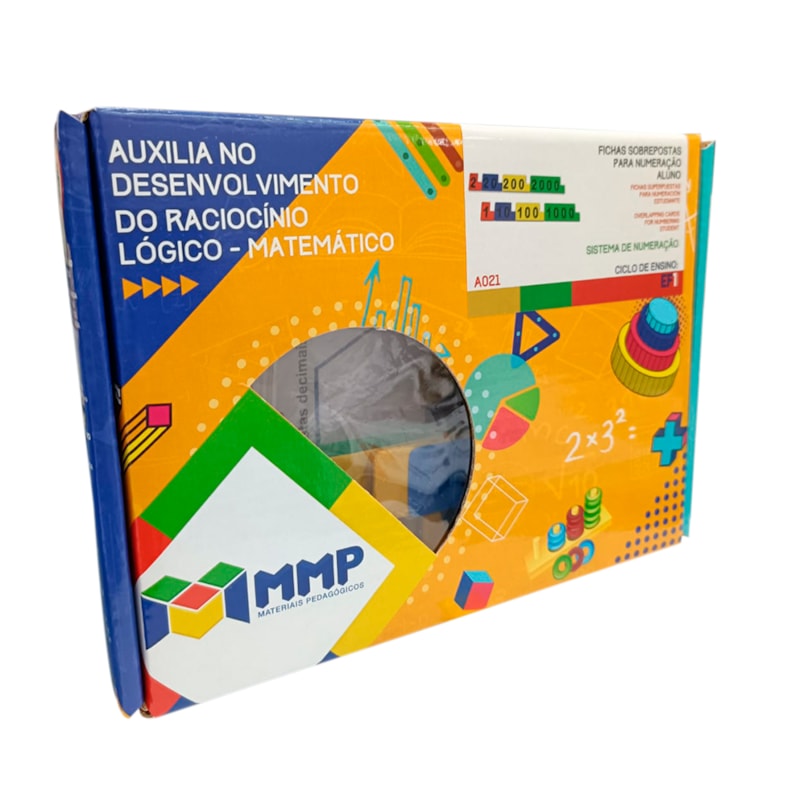 FICHAS SOBREPOSTAS PARA NUMERAÇÃO PLÁSTICO COLORIDO - ALUNO