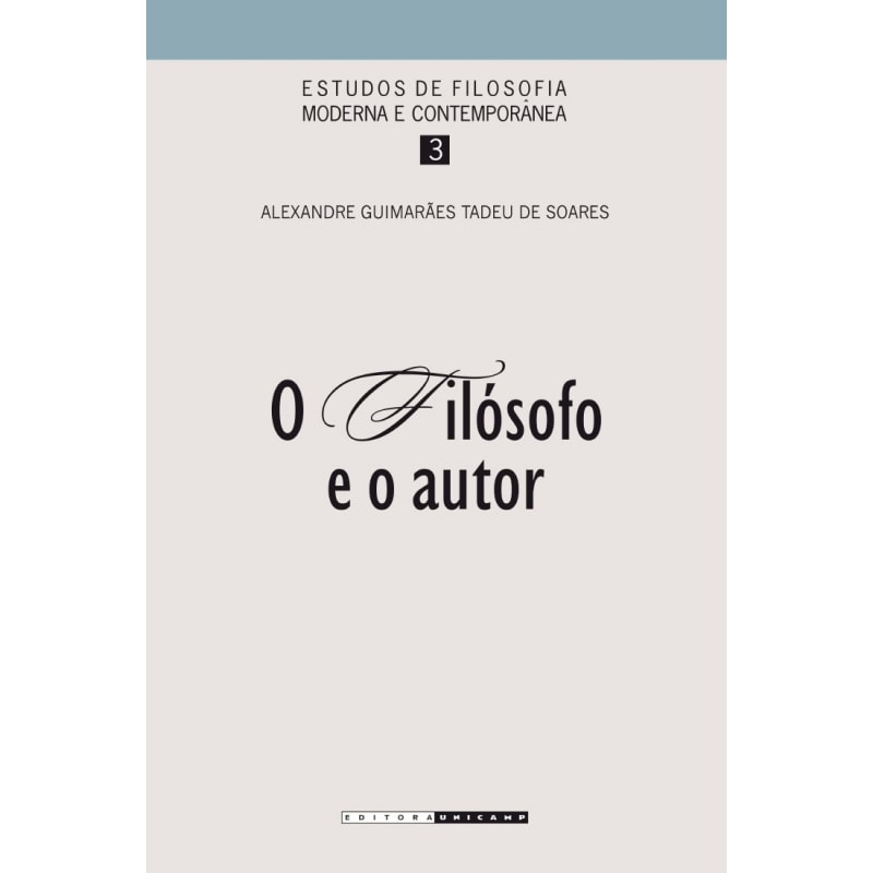 FILÓSOFO E O AUTOR, O