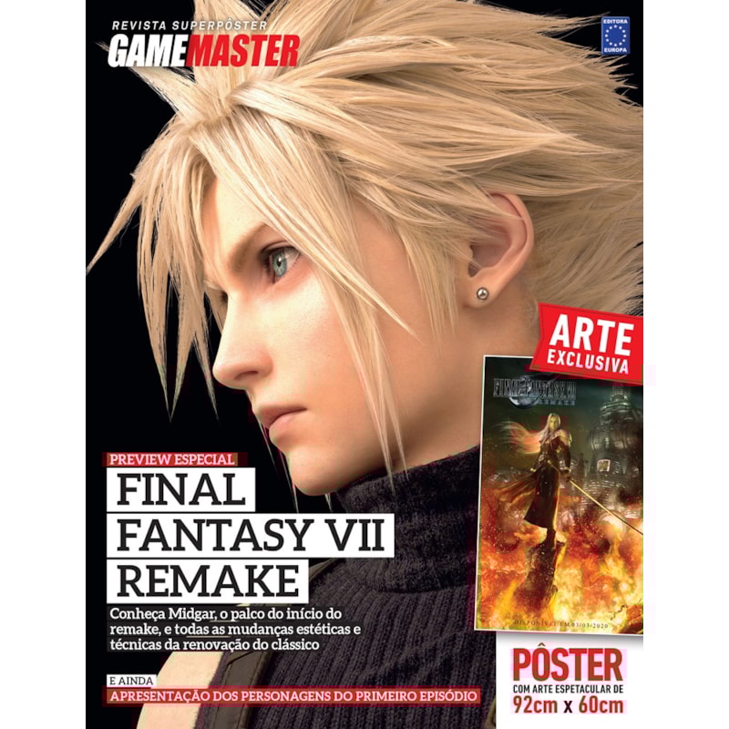 FINAL FANTASY VII REMAKE PREVIEW - SUPERPÔSTER GAME MASTER