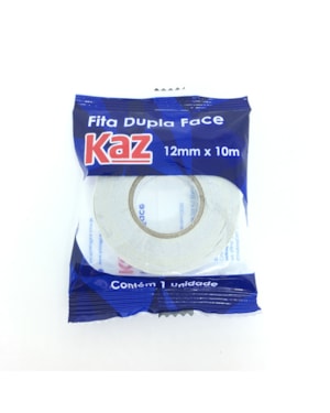 FITA DUPLA KAZ DUPLA FACE PAPEL 12MMX10M