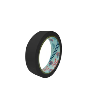 FITA EUROGEL COLORIDA PRETO 12MMX10M