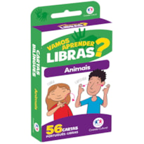 Flash cards - Animais em Libras - Com QR code para aprender os sinais