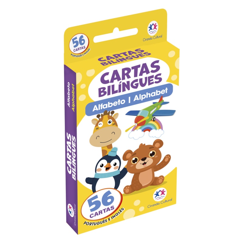 FLASH CARDS CARTAS BILÍNGUES - ALFABETO - ALPHABET