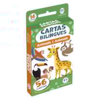 Flash Cards Cartas Bilíngues - Animais - Animals