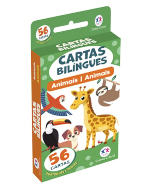 FLASH CARDS CARTAS BILÍNGUES - ANIMAIS - ANIMALS