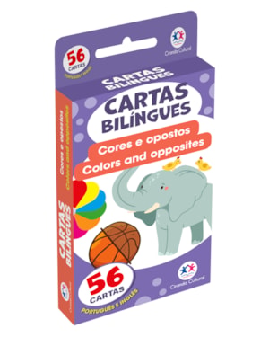FLASH CARDS CARTAS BILÍNGUES - CORES E OPOSTOS - COLORS AND OPPOSITES