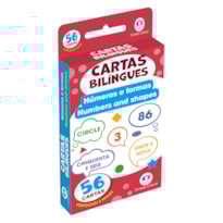 Flash Cards Cartas Bilíngues - Números e formas - Numbers and shapes