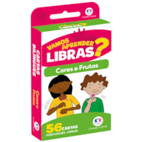 FLASH CARDS - CORES E FRUTAS EM LIBRAS - COM QR CODE PARA APRENDER OS SINAIS
