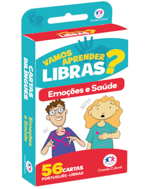 Flash cards - Emoções e saúde em Libras - Com QR code para aprender os sinais