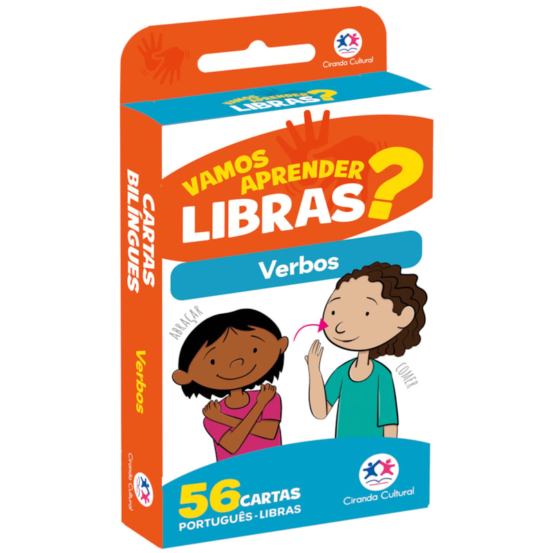 Flash cards - Verbos em Libras - Com QR code para aprender os sinais