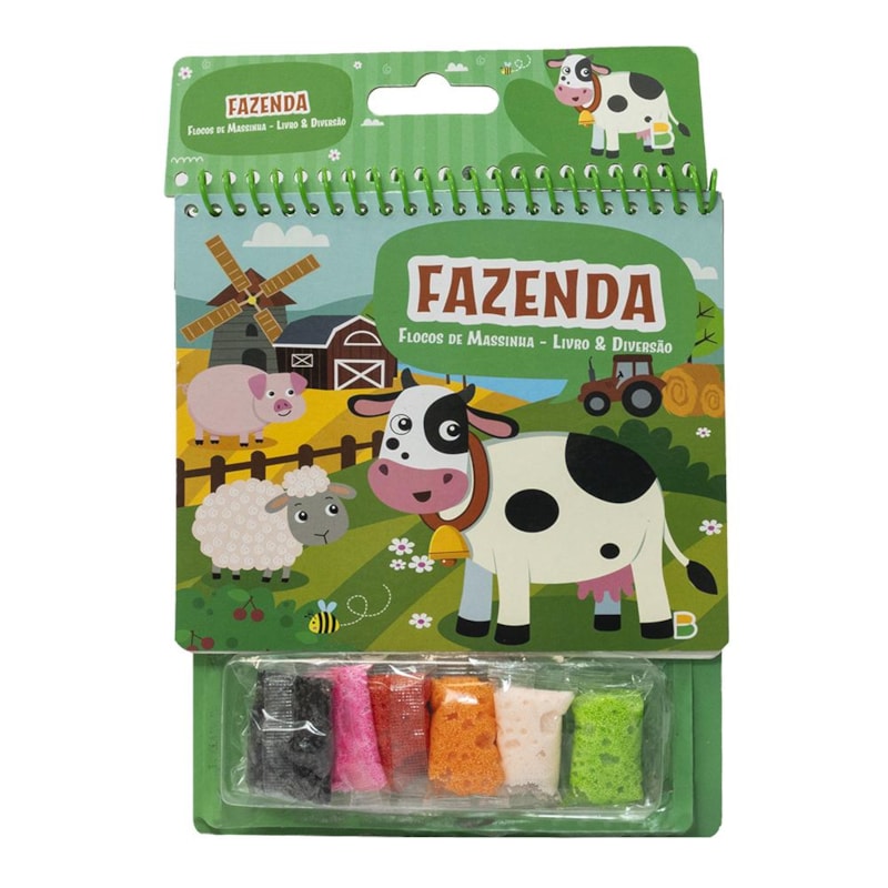 FLOCOS DE MASSINHA - LIVRO & DIVERSÃO: FAZENDA