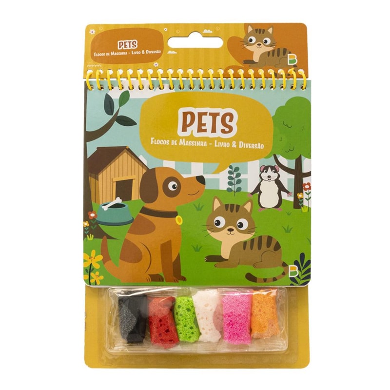 FLOCOS DE MASSINHA - LIVRO & DIVERSÃO: PETS