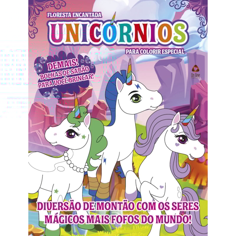 FLORESTA ENCANTADA - PARA COLORIR ESPECIAL - UNICÓRNIOS