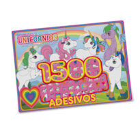 FLORESTA ENCANTADA PRANCHETA PARA COLORIR COM 1500 ADESIVOS