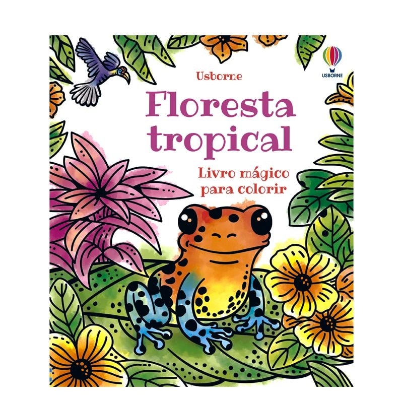 FLORESTA TROPICAL LIVRO MAGICO PARA COLORIR