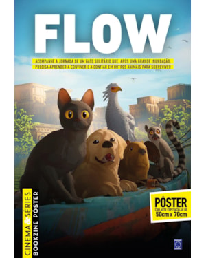FLOW (VERSÃO LISA, SEM DOBRAS, ENVIADA EM TUBO PROTETOR) - SUPERPÔSTER CINEMA E SÉRIES