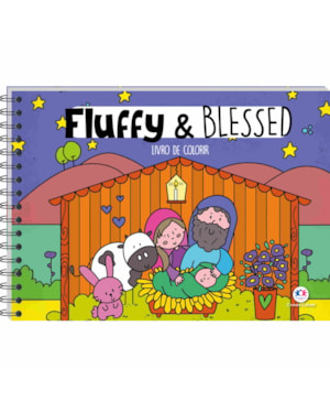 Fluffy and Blessed - Livro de colorir com marcador
