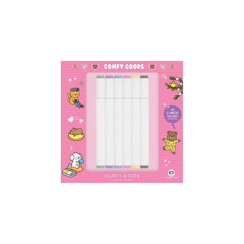 FLUFFY AND CUTE - PARA COLORIR COM CANETINHAS
