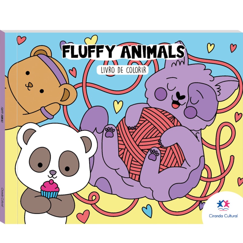 FLUFFY ANIMALS - LIVRO DE COLORIR