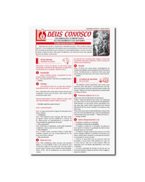 FOLHETO - CELEBRAÇÃO COMUNITARIA DO SACRAMENTO DO BATISMO