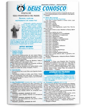 FOLHETO FESTA DE SÃO FRANCISCO DE ASSIS ( PACOTE COM 100 )