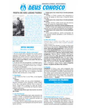 FOLHETO FESTA DE SÃO JUDAS TADEU ( PACOTE COM 100 )
