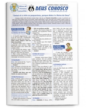 FOLHETO MISSA PRIMEIRA COMUNHÃO ( PACOTE COM 100 )