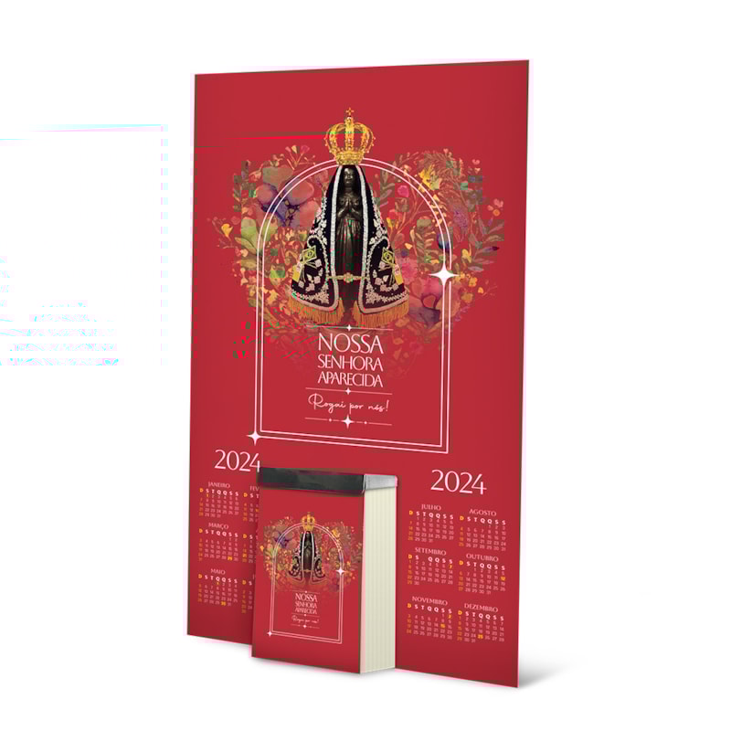 FOLHINHA DE NOSSA SENHORA APARECIDA 2024 - CORAÇÃO DE MÃE