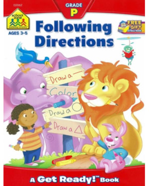 FOLLOWING DIRECTIONS - PRESCHOOL WORKBOOK