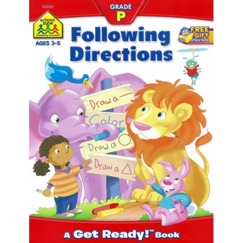 FOLLOWING DIRECTIONS - PRESCHOOL WORKBOOK