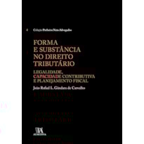 Forma e substância no direito tributário: Legalidade, capacidade contributiva e planejamento fiscal