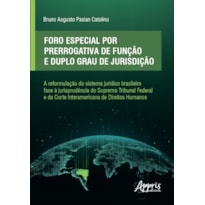 FORO ESPECIAL POR PRERROGATIVA DE FUNÇÃO E DUPLO GRAU DE JURISDIÇÃO: A REFORMULAÇÃO DO SISTEMA JURÍDICO BRASILEIRO FACE À JURISPRUDÊNCIA DO SUPREMO TRIBUNAL FEDERAL E DA CORTE INTERAMERICANA DE DIREITOS HUMANOS