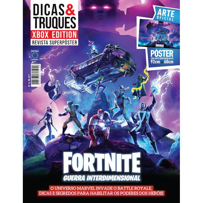 FORTNITE: GUERRA INTERDIMENSIONAL - SUPERPÔSTER DICAS E TRUQUES XBOX EDITION