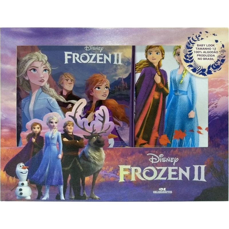 FROZEN 2: LIVRO + CAMISETA