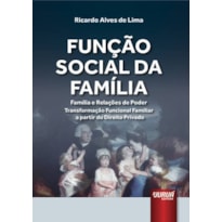 FUNÇÃO SOCIAL DA FAMÍLIA, A - FAMÍLIA E RELAÇÕES DE PODER TRANSFORMAÇÃO FUNCIONAL FAMÍLIAR A PARTIR DO DIREITO PRIVADO