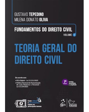 FUNDAMENTOS DE DIREITO CIVIL - TEORIA GERAL DO DIREITO CIVIL - VOL.1 - 7ª EDIÇÃO 2026