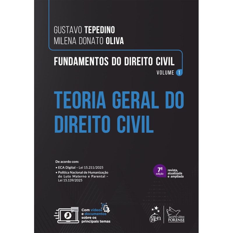 FUNDAMENTOS DE DIREITO CIVIL - TEORIA GERAL DO DIREITO CIVIL - VOL.1 - 7ª EDIÇÃO 2026