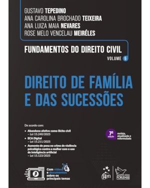 Fundamentos Do Direito Civil - Direito De Família E Das Sucessões - Vol.6 - 7ª Edição 2026
