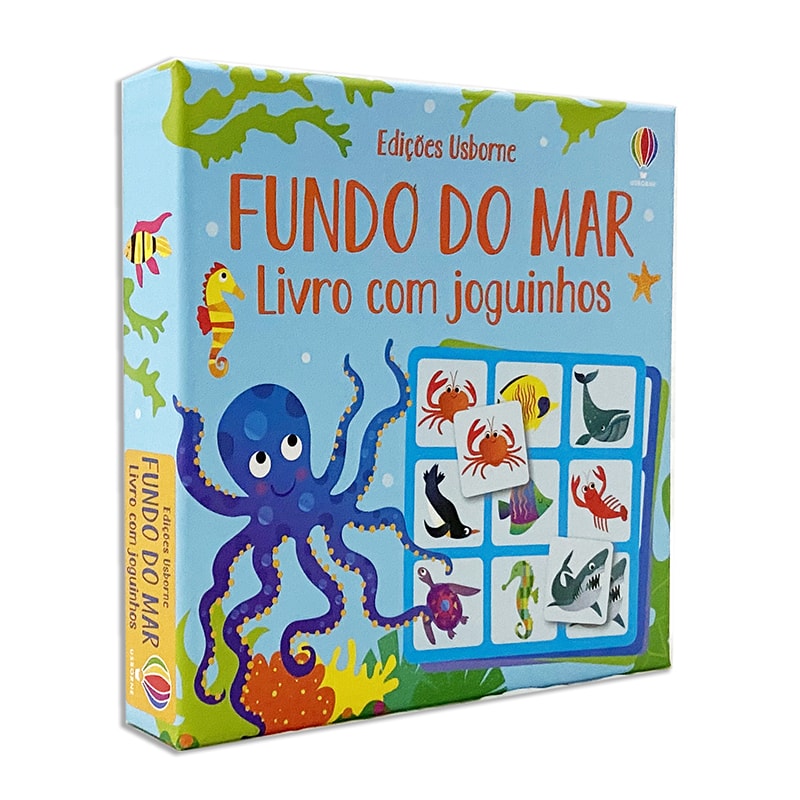 FUNDO DO MAR: LIVRO COM JOGUINHOS