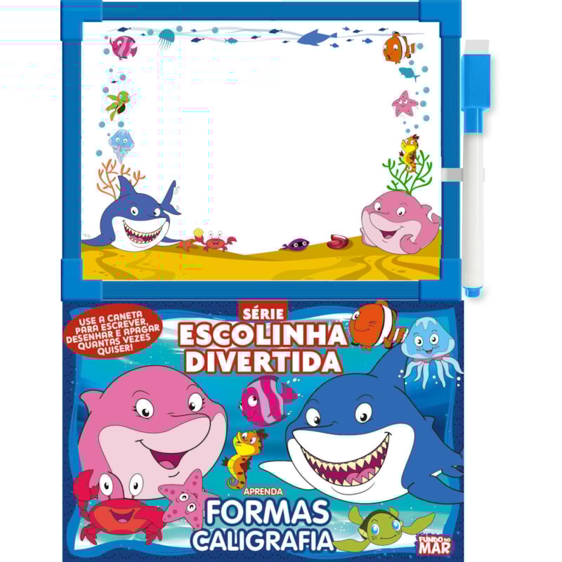 FUNDO DO MAR SÉRIE ESCOLINHA DIVERTIDA - APRENDA FORMAS CALIGRAFIA