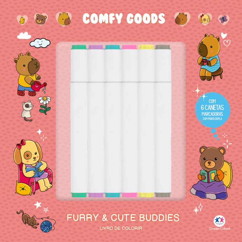 FURRY AND CUTE BUDDIES - PARA COLORIR